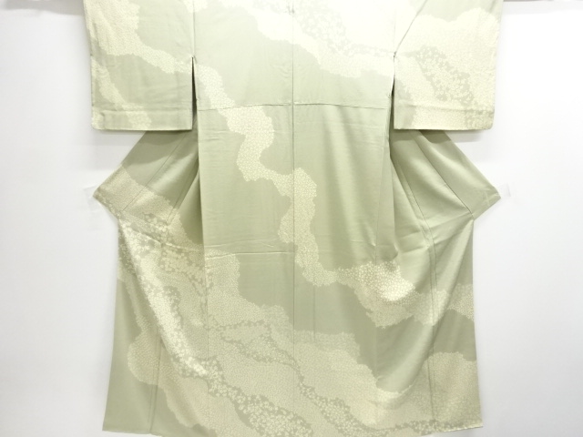 JAPANESE KIMONO / HOMONGI / FLOWER / ONE CREST 